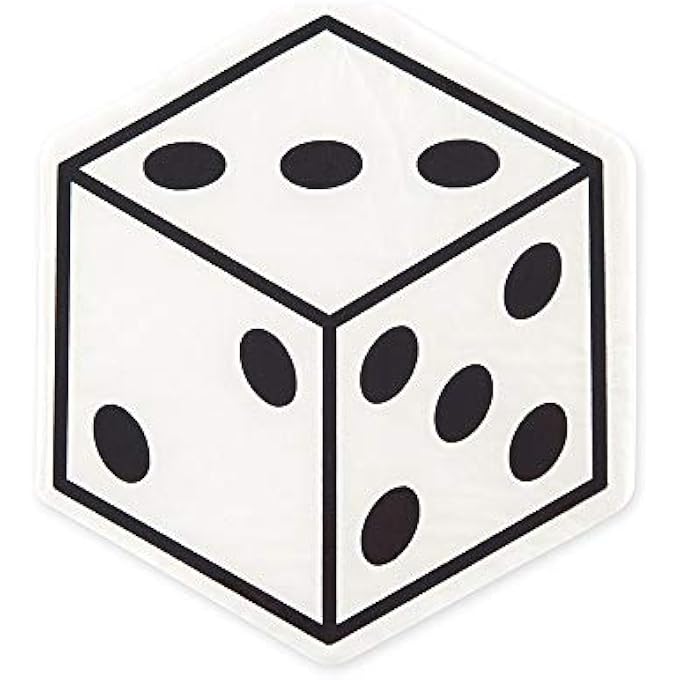 CUTE SPECIAL OCCASION PAPER PARTY NAPKINSVEGAS DICESET OF 40 - Image 1